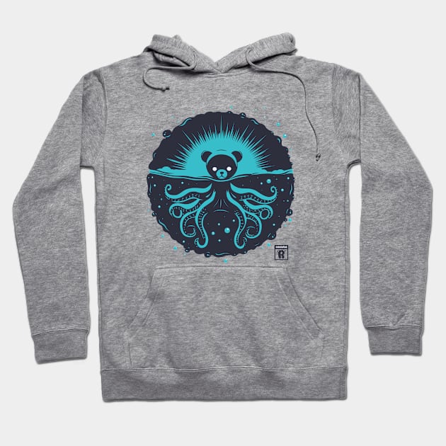 Kraken Bear Hoodie by Rudy Resonates